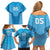 Custom Uruguay Football Family Matching Off Shoulder Short Dress and Hawaiian Shirt Unique Style