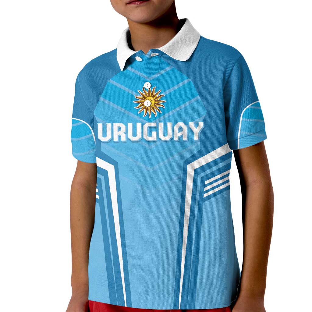 Custom Uruguay Football Kid Polo Shirt Unique Style