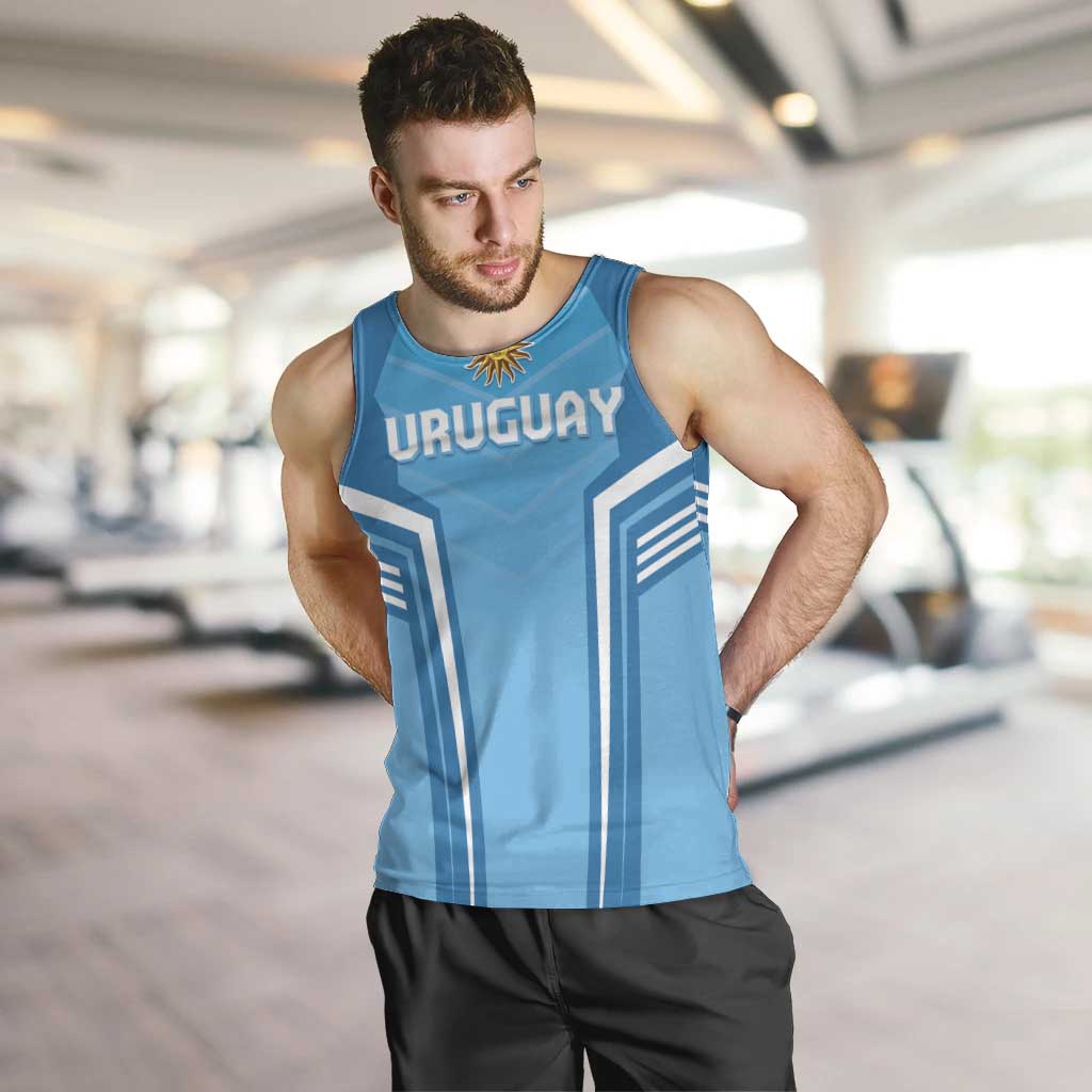 Custom Uruguay Football Men Tank Top Unique Style