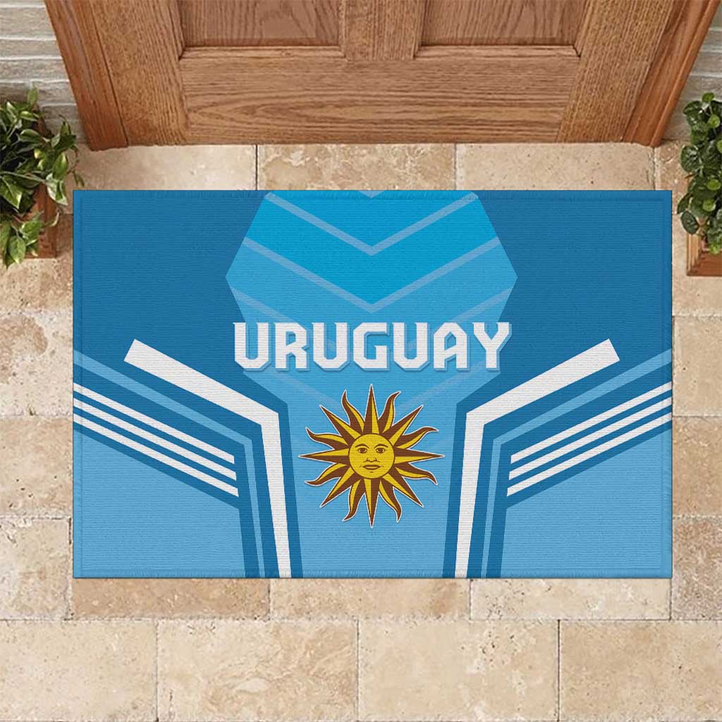 Uruguay Football Rubber Doormat Unique Style