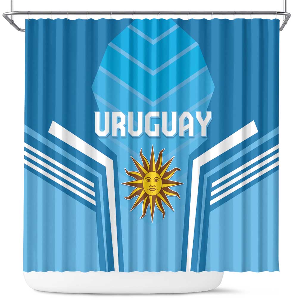 Uruguay Football Shower Curtain Unique Style