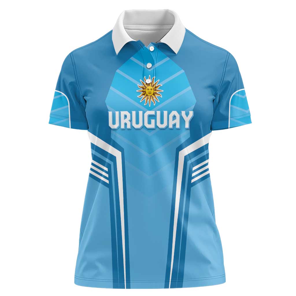 Custom Uruguay Football Women Polo Shirt Unique Style