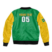 Custom Brazil Football Bomber Jacket Flag Style