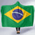 Brazil Football Hooded Blanket Flag Style