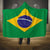 Brazil Football Hooded Blanket Flag Style