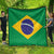 Brazil Football Quilt Flag Style