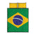 Brazil Football Quilt Bed Set Flag Style