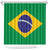 Brazil Football Shower Curtain Flag Style