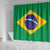 Brazil Football Shower Curtain Flag Style