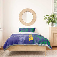 Brazil Football Bedding Set With Leopard Pattern