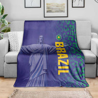 Brazil Football Blanket With Leopard Pattern