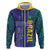 Custom Brazil Football Zip Hoodie With Leopard Pattern