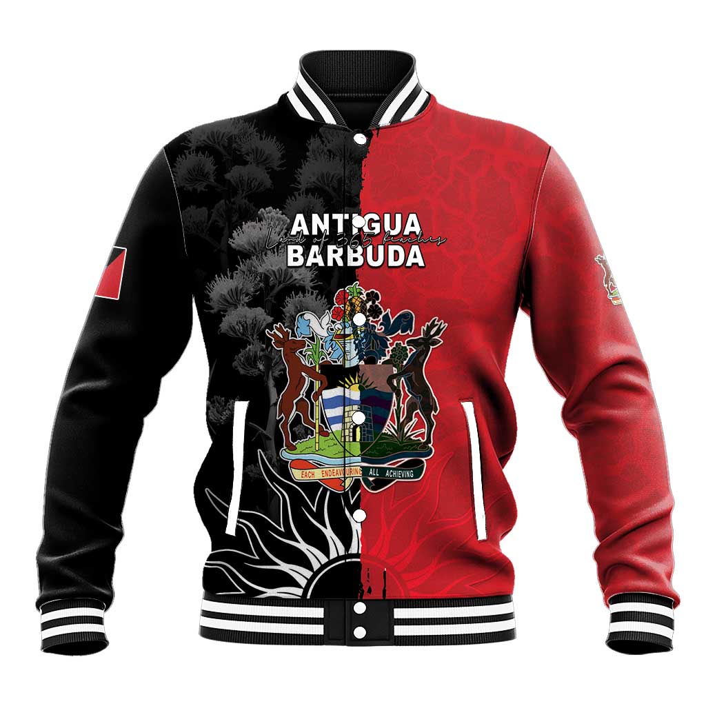 Personalized Antigua and Barbuda Baseball Jacket Land Of 365 Beaches