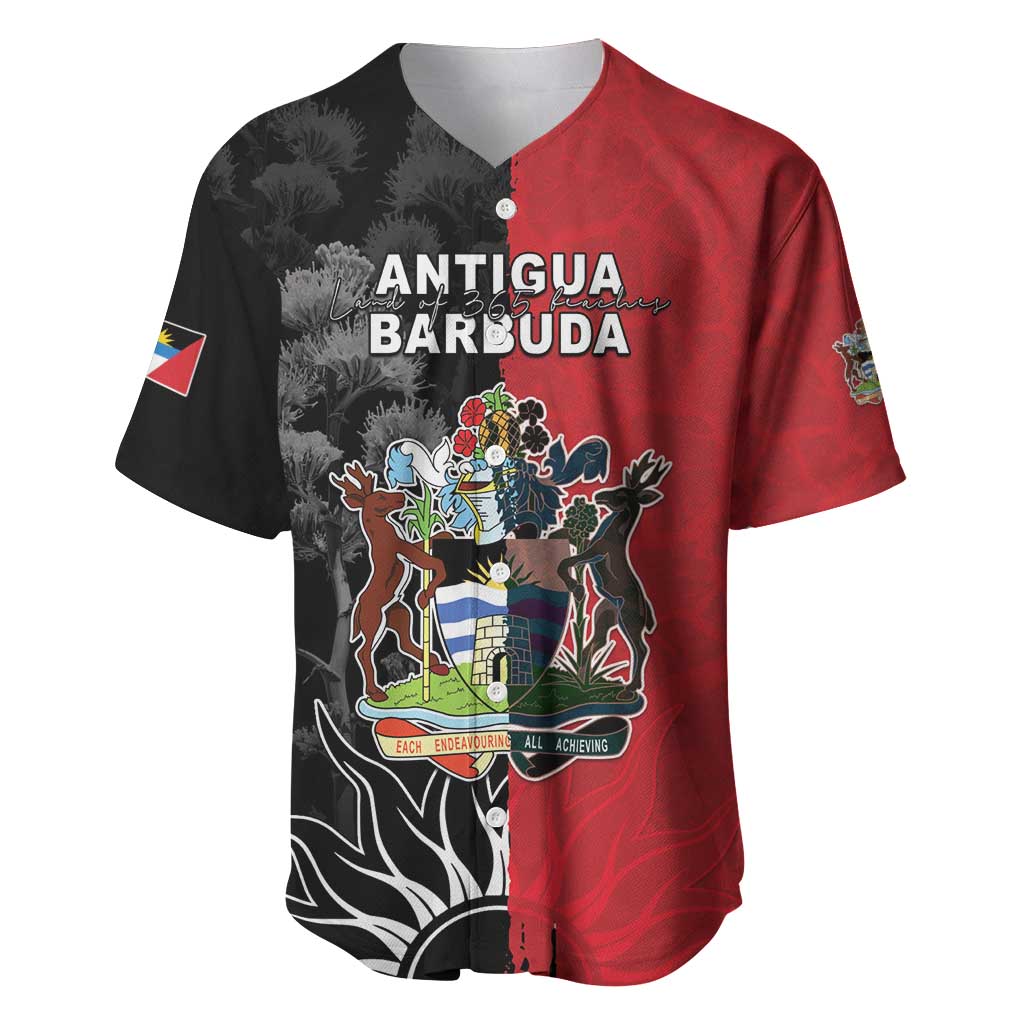 Personalized Antigua and Barbuda Baseball Jersey Land Of 365 Beaches