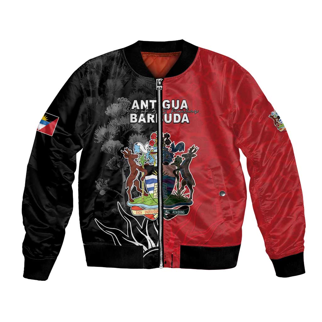 Personalized Antigua and Barbuda Bomber Jacket Land Of 365 Beaches