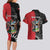 Personalized Antigua and Barbuda Couples Matching Long Sleeve Bodycon Dress and Hawaiian Shirt Land Of 365 Beaches