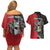 Personalized Antigua and Barbuda Couples Matching Off Shoulder Short Dress and Hawaiian Shirt Land Of 365 Beaches