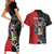 Personalized Antigua and Barbuda Couples Matching Short Sleeve Bodycon Dress and Hawaiian Shirt Land Of 365 Beaches