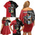 Personalized Antigua and Barbuda Family Matching Off Shoulder Short Dress and Hawaiian Shirt Land Of 365 Beaches