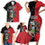 Personalized Antigua and Barbuda Family Matching Short Sleeve Bodycon Dress and Hawaiian Shirt Land Of 365 Beaches