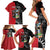 Personalized Antigua and Barbuda Family Matching Short Sleeve Bodycon Dress and Hawaiian Shirt Land Of 365 Beaches