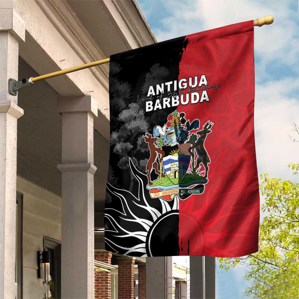 Antigua and Barbuda Garden Flag Land Of 365 Beaches