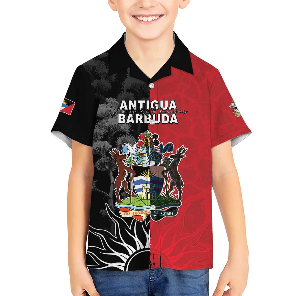 Personalized Antigua and Barbuda Kid Hawaiian Shirt Land Of 365 Beaches