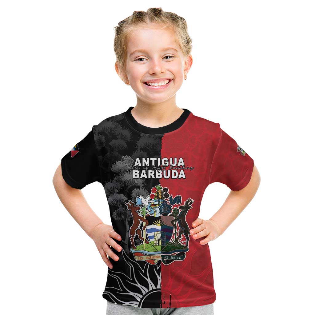 Personalized Antigua and Barbuda Kid T Shirt Land Of 365 Beaches