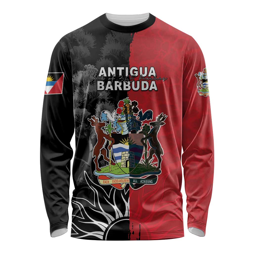 Personalized Antigua and Barbuda Long Sleeve Shirt Land Of 365 Beaches