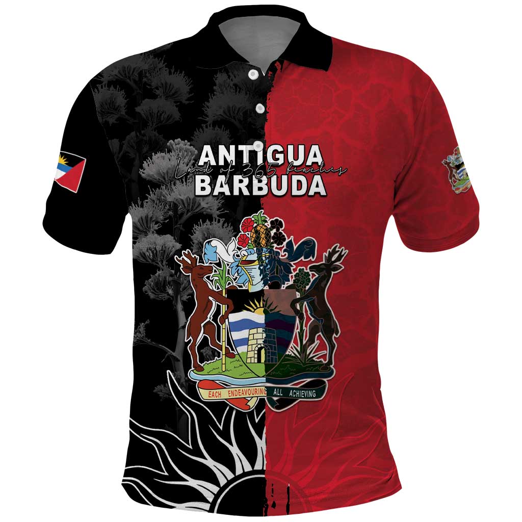 Personalized Antigua and Barbuda Polo Shirt Land Of 365 Beaches