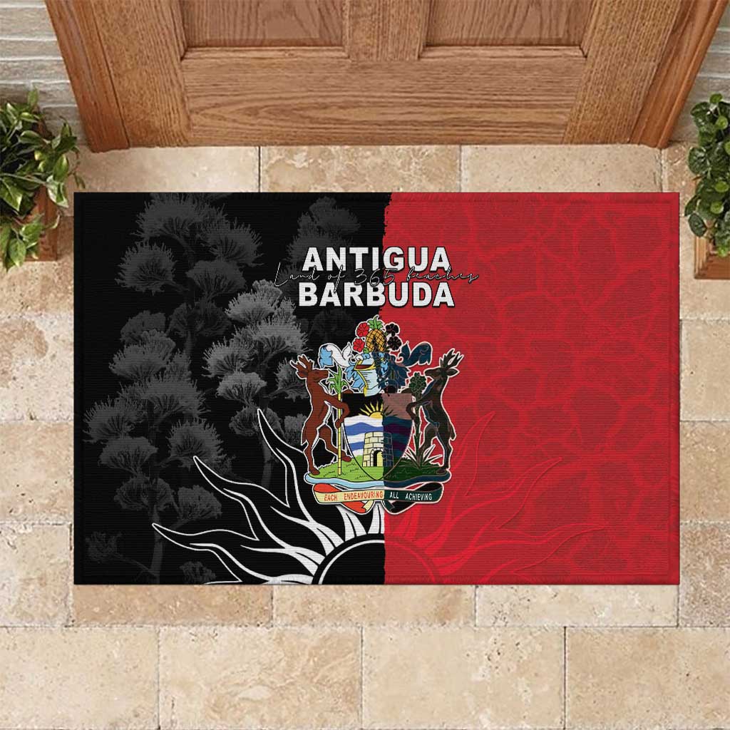 Antigua and Barbuda Rubber Doormat Land Of 365 Beaches