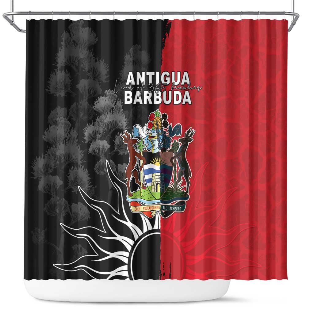 Antigua and Barbuda Shower Curtain Land Of 365 Beaches