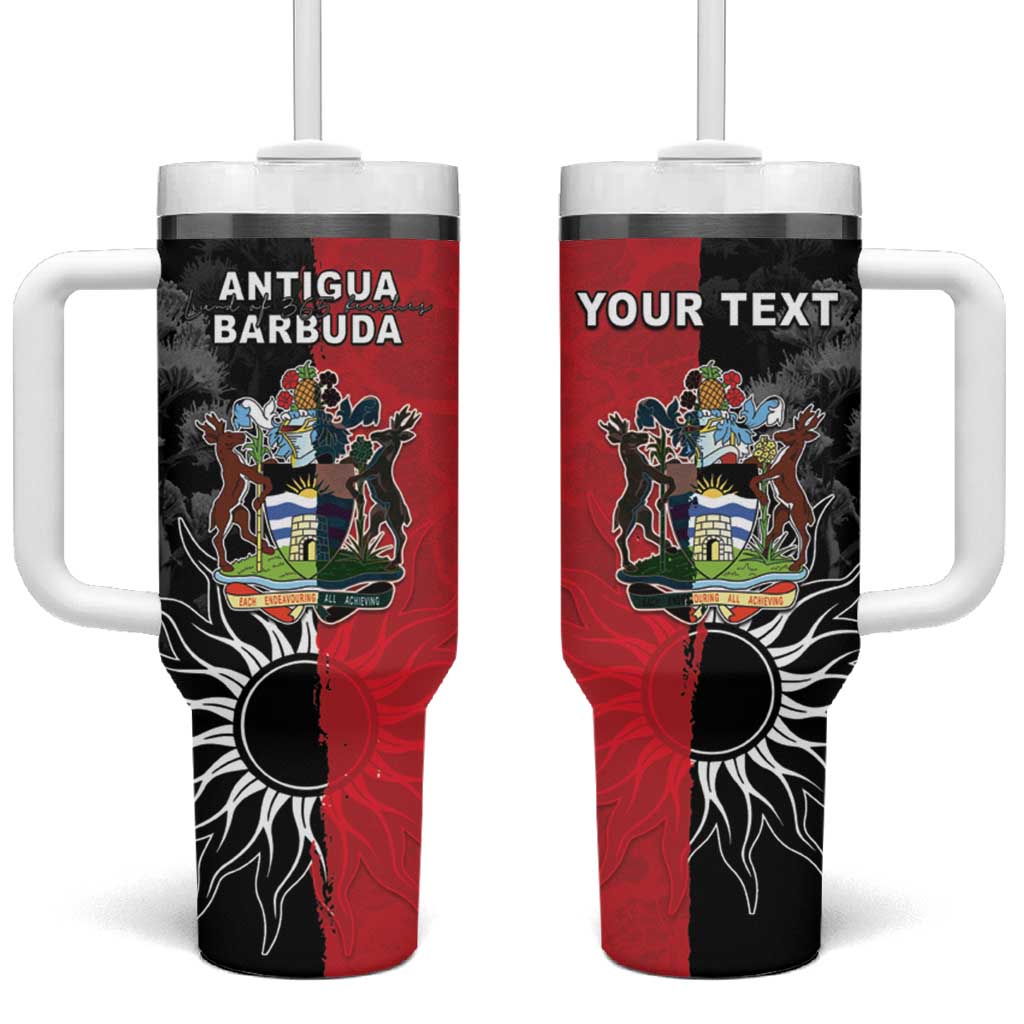 Personalized Antigua and Barbuda Tumbler With Handle Land Of 365 Beaches