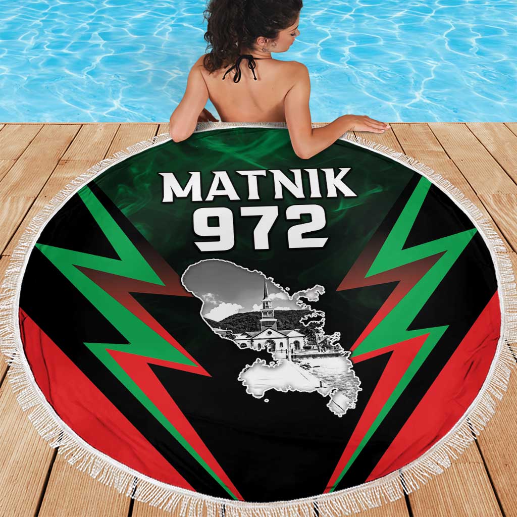 Martinique 972 Beach Blanket Matnik Map