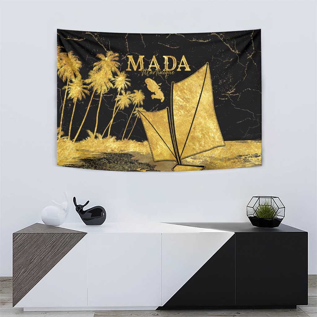 Mada Martinique Tapestry Martinique Yole Gold