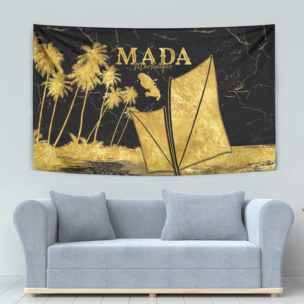 Mada Martinique Tapestry Martinique Yole Gold