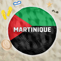 Martinique Beach Blanket Simple Style With Palm Leaf Pattern