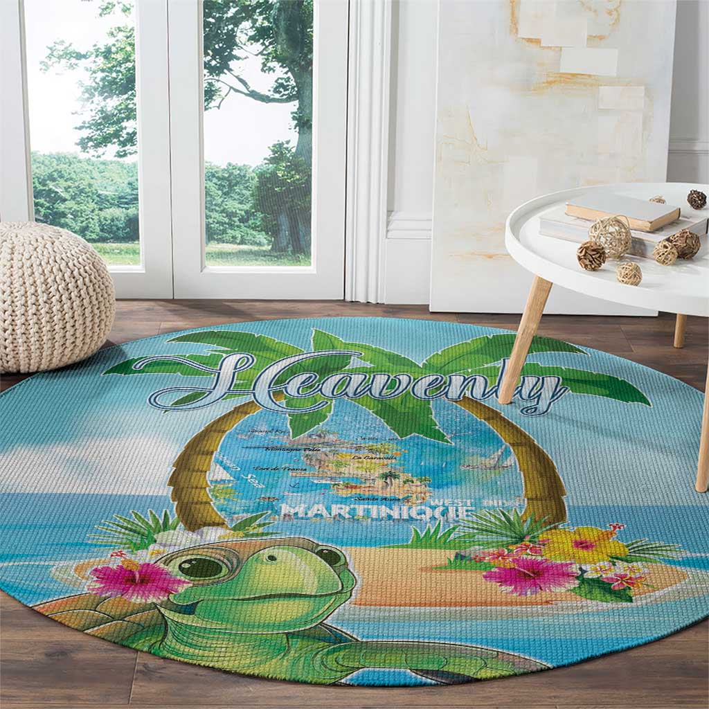 Bonjou Martinique Round Carpet Welcome To Heaven