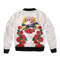 Kentucky Horse Racing Bomber Jacket Rose Floral
