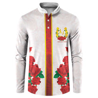 Kentucky Horse Racing Button Sweatshirt Rose Floral