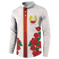 Kentucky Horse Racing Button Sweatshirt Rose Floral
