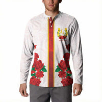 Kentucky Horse Racing Button Sweatshirt Rose Floral