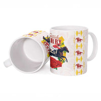 Kentucky Horse Racing Ceramic Mug Rose Floral