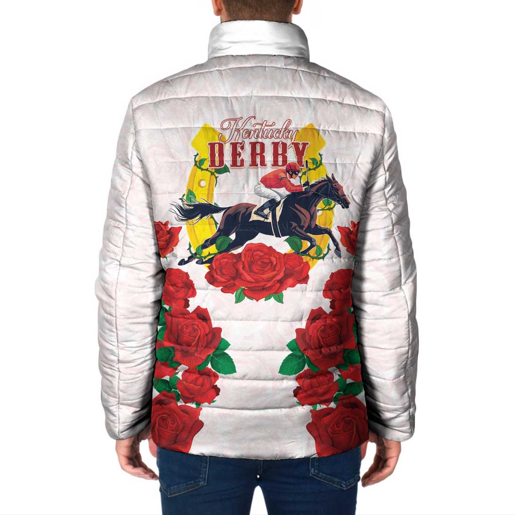 Kentucky Horse Racing Padded Jacket Rose Floral