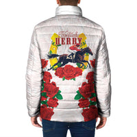 Kentucky Horse Racing Padded Jacket Rose Floral