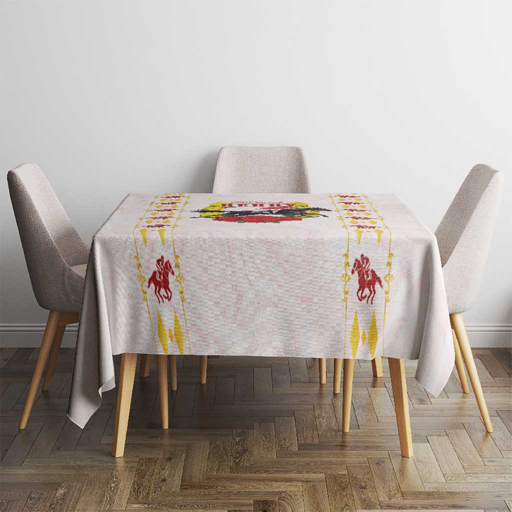 Kentucky Horse Racing Tablecloth Rose Floral