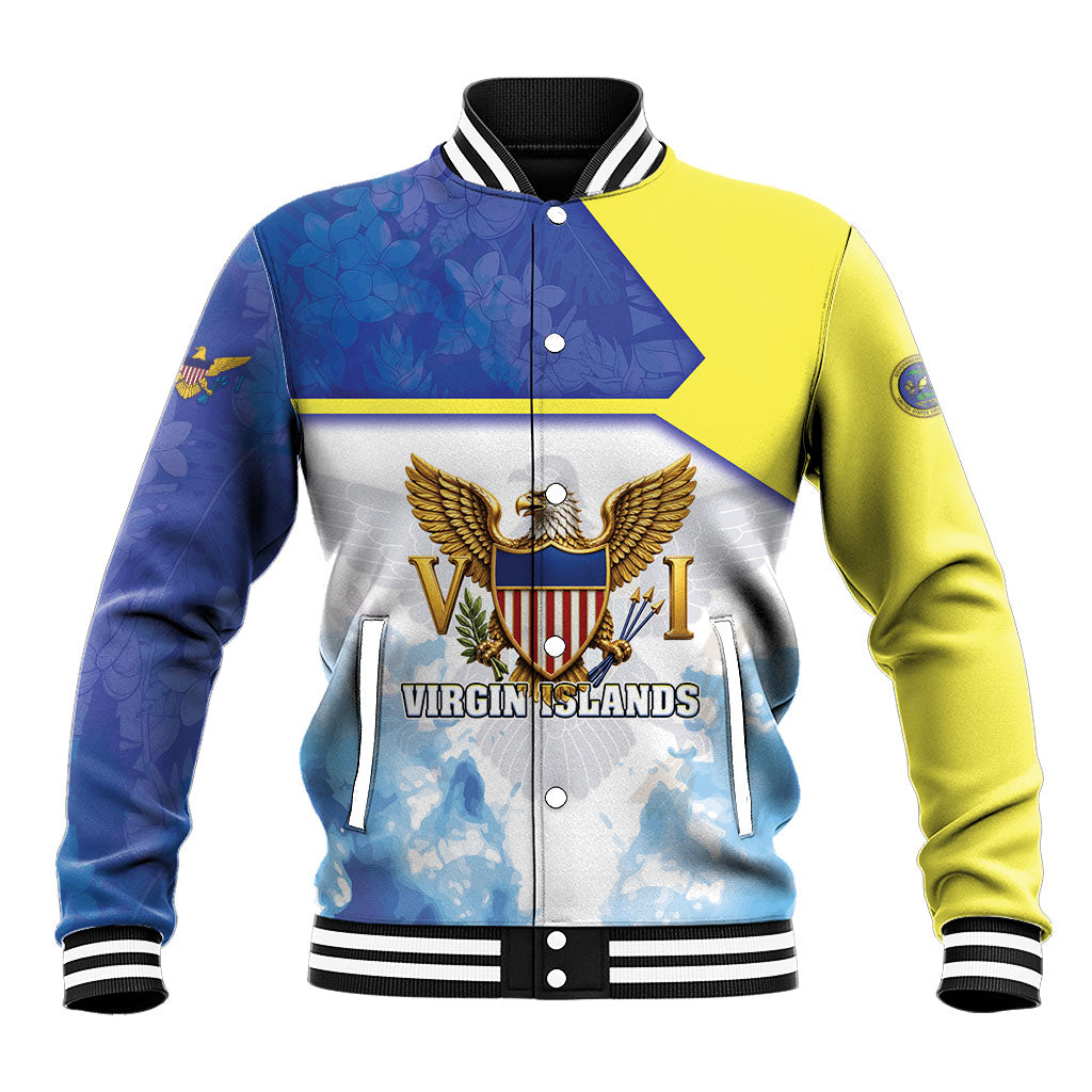 Personalized US Virgin Islands Baseball Jacket Happy Independence Day