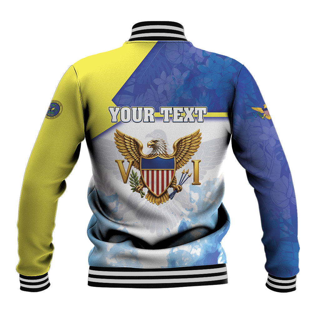 Personalized US Virgin Islands Baseball Jacket Happy Independence Day