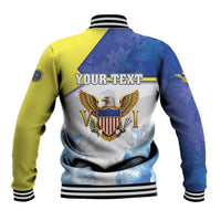 Personalized US Virgin Islands Baseball Jacket Happy Independence Day