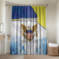 Personalized US Virgin Islands Bathroom Set Happy Independence Day